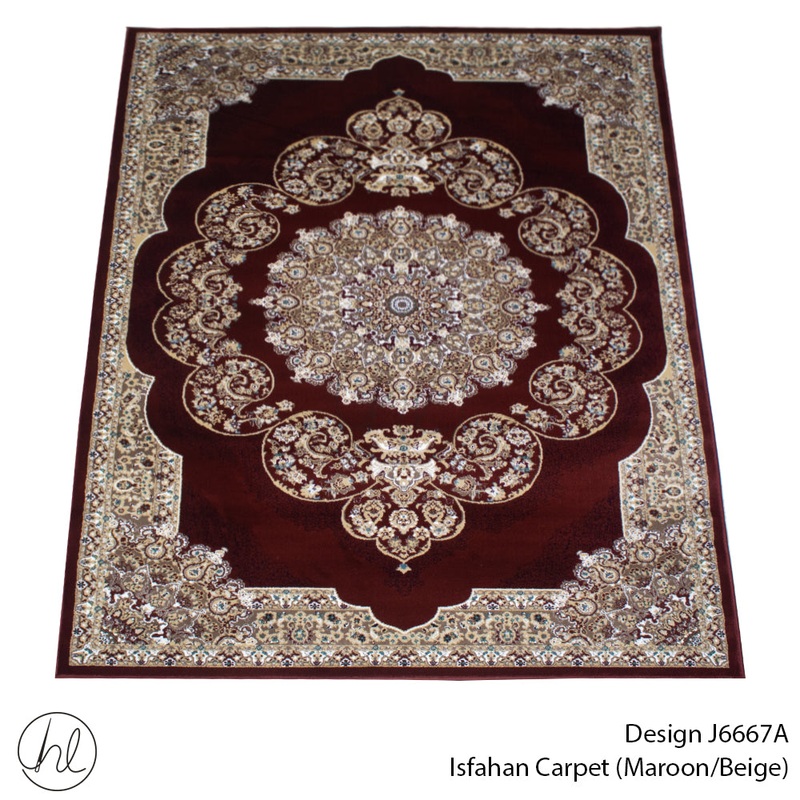 CARPET ISFAHAN 6667A MAROON FREE