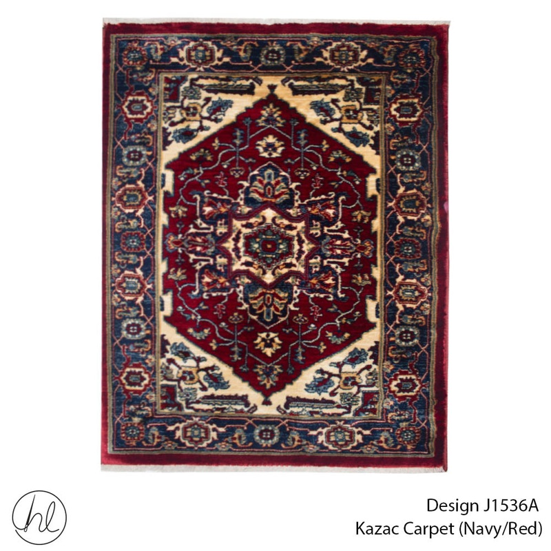 CARPET KAZAC J1536A NAVY/RED FREE 1