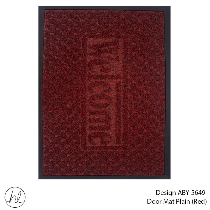 DOOR MAT DESIGN19 45X75CM RED FREE