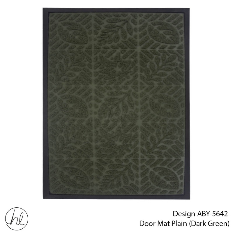 DOOR MAT DESIGN2 45X75CM D/GREEN FREE