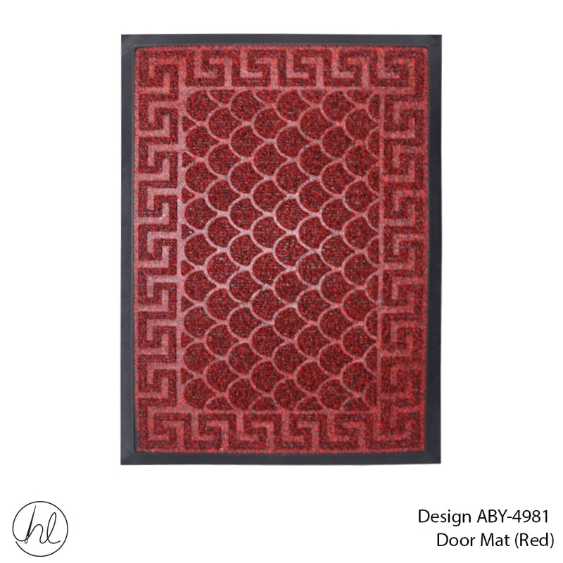 DOOR MAT DESIGN3 40X60CM RED FREE