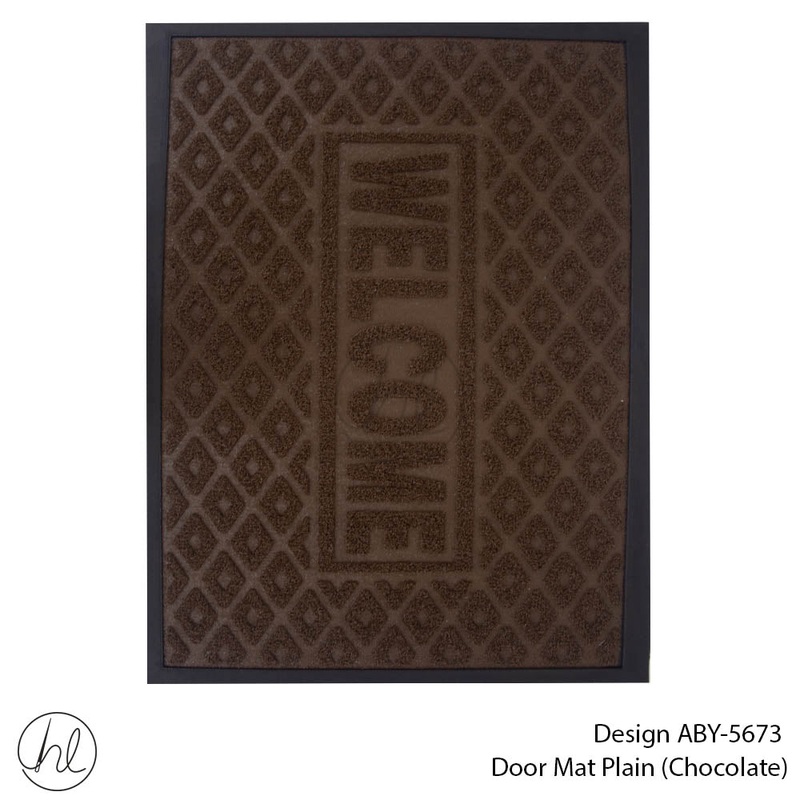 DOOR MAT DESIGN4 45X75CM CHOCOLATE FREE