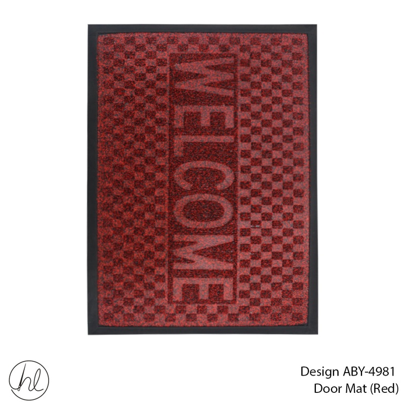 DOOR MAT DESIGN5 40X60CM RED FREE