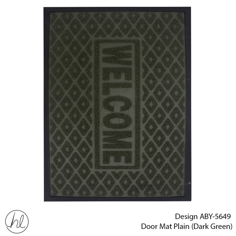 DOOR MAT DESIGN5 45X75CM D/GREEN FREE