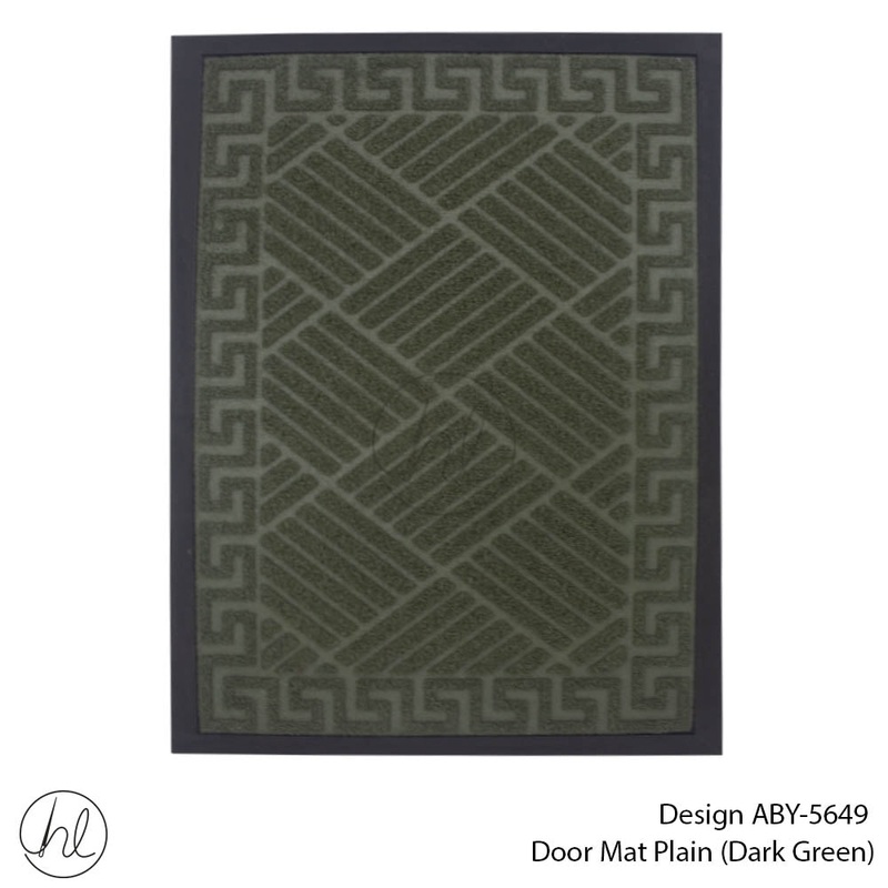 DOOR MAT DESIGN6 45X75CM D/GREEN FREE