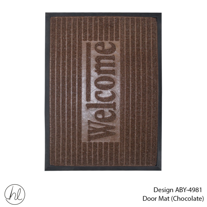 DOOR MAT DESIGN7 40X60CM CHOCOLATE FREE