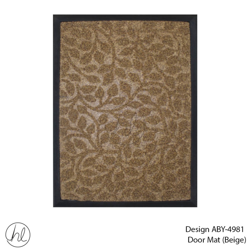 DOOR MAT DESIGN8 40X60CM BEIGE FREE