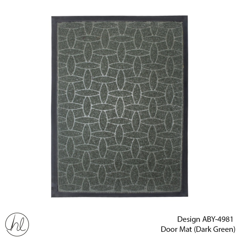 DOOR MAT DESIGN9 40X60CM D/GREEN FREE