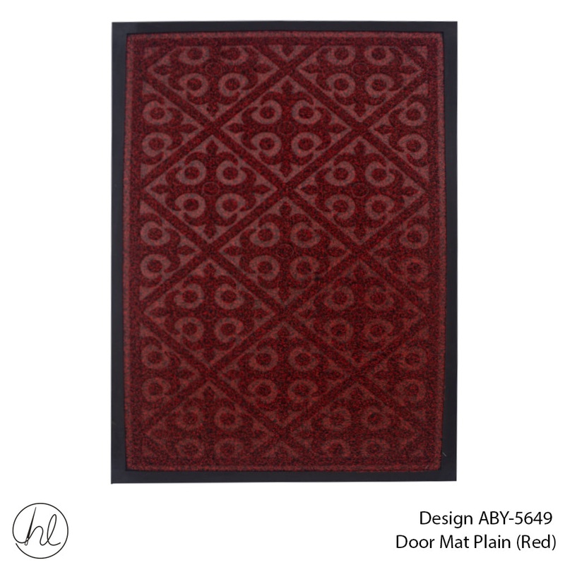 DOOR MAT DESIGN9 45X75CM RED FREE