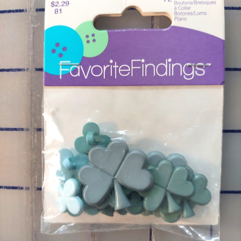 Favorite Findings St. Patrick's Day Clover Buttons