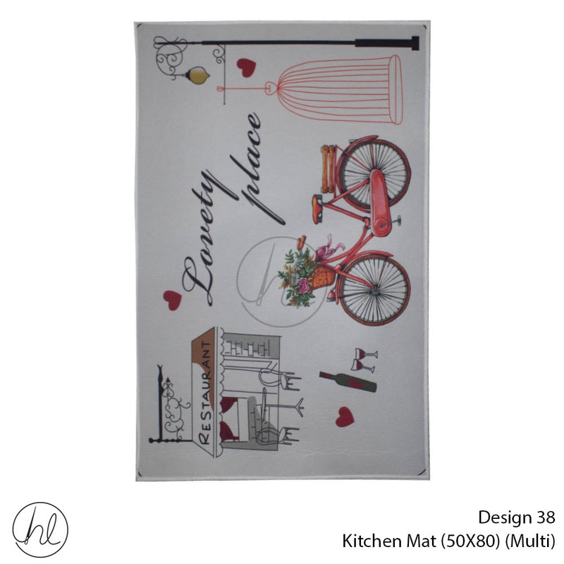 Mat Kitchen Bicycle and Flower