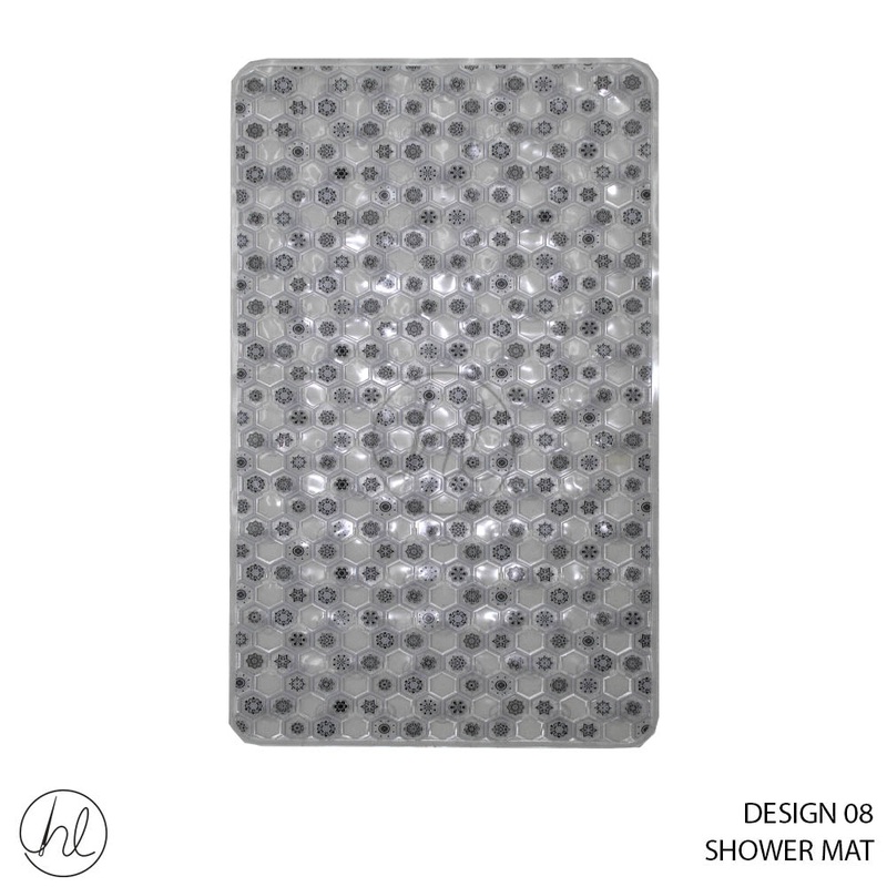 SHOWER MAT 50X80 DESIGN 08 ABY4775 GREY