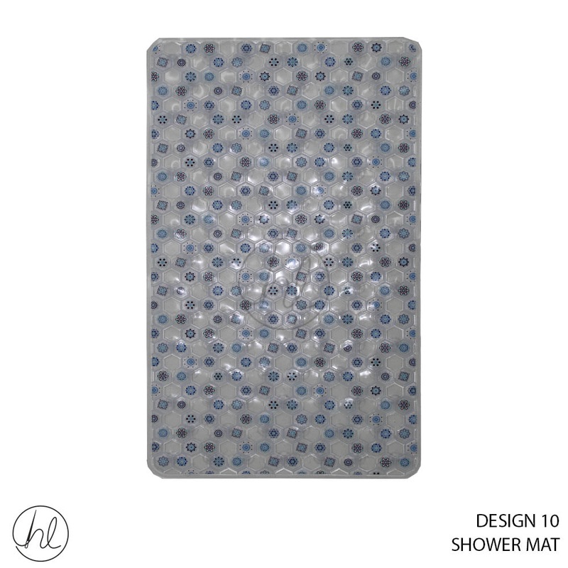 SHOWER MAT 50X80 DESIGN 10 ABY4775 BLUE