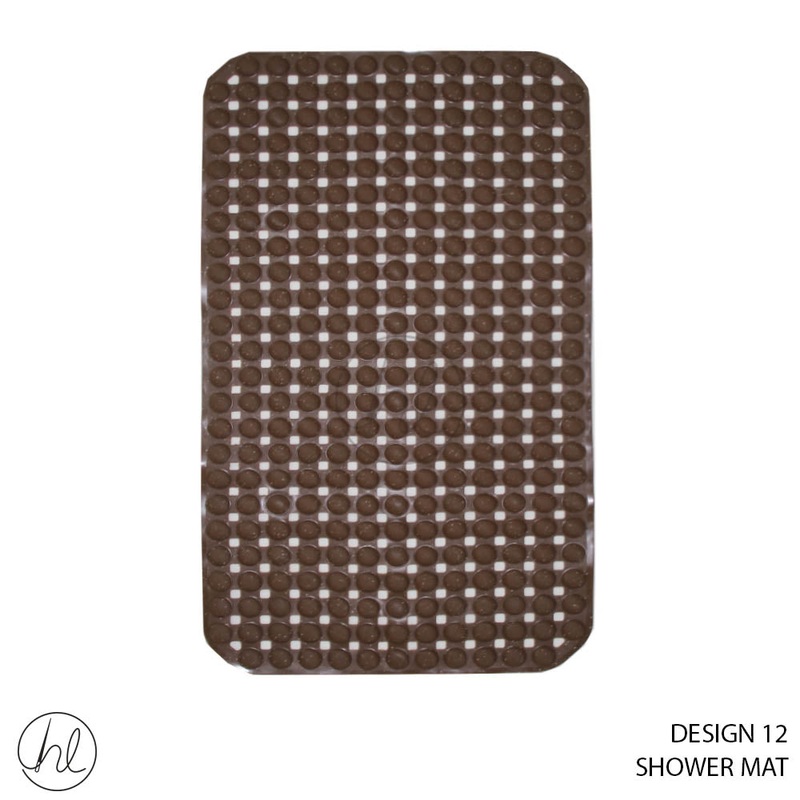 SHOWER MAT 50X80 DESIGN 12 ABY4770 BROWN