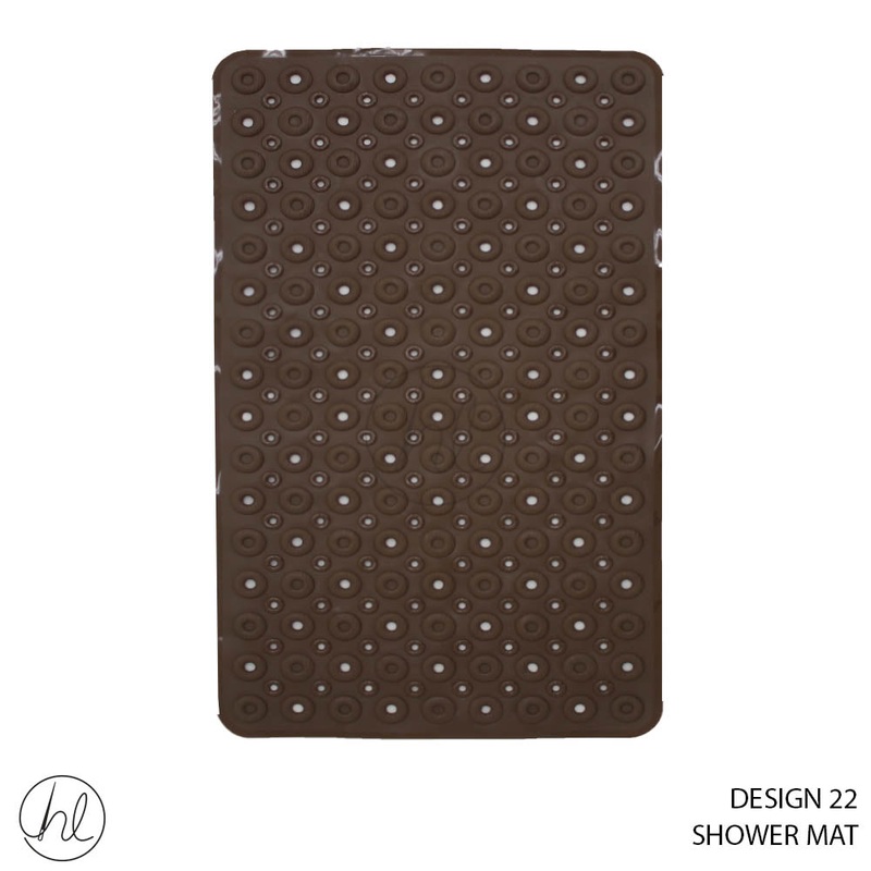 SHOWER MAT 50X80 DESIGN 22 ABY4772 BROWN