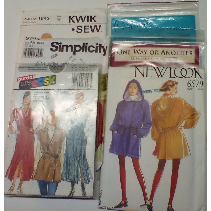 Coat, Jacket Pattern Lot of 6. Vintage. Uncut, FF.