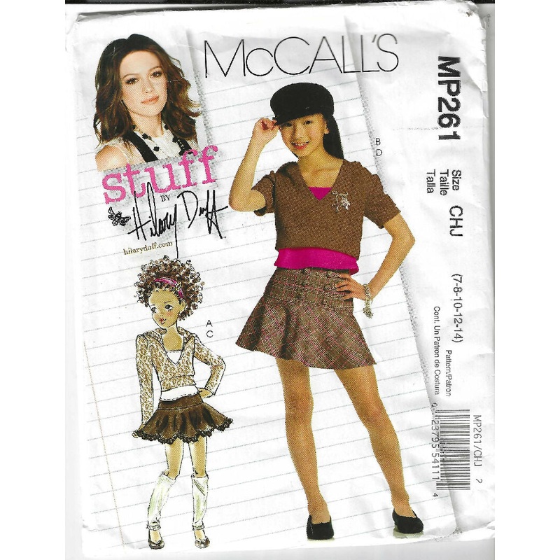 Girl's Shirt and Top pattern by McCall's #MP261 - sizes 3-14 - uncut