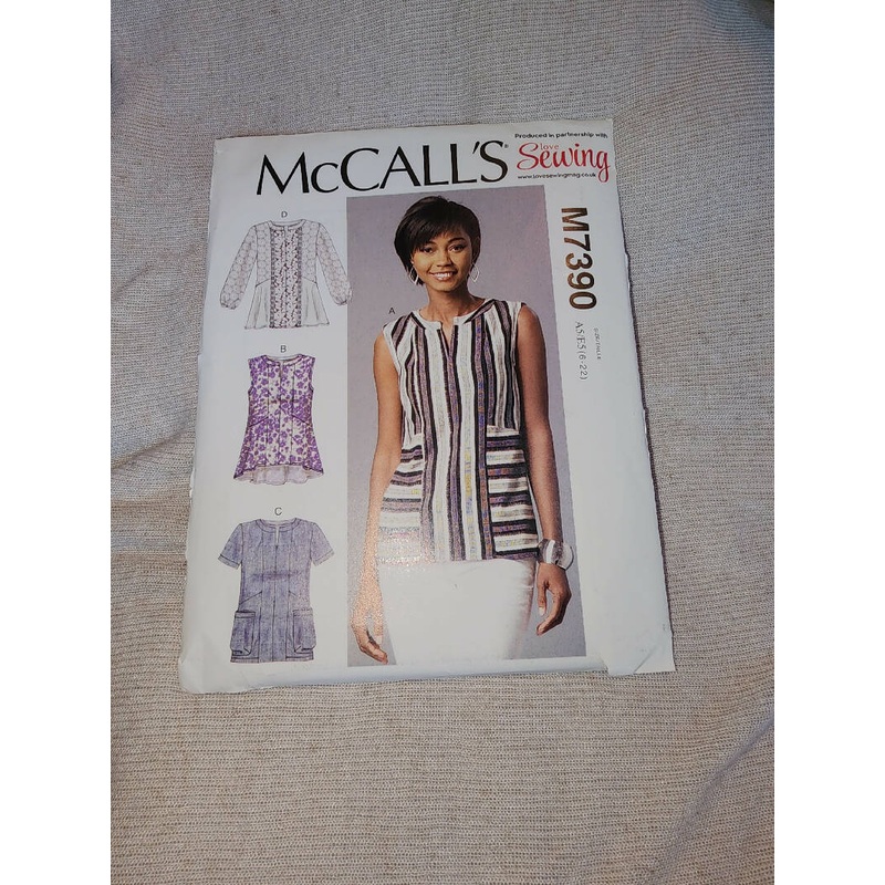 McCall's 7390 - Misses Top, UC/FF, SZ 6-22