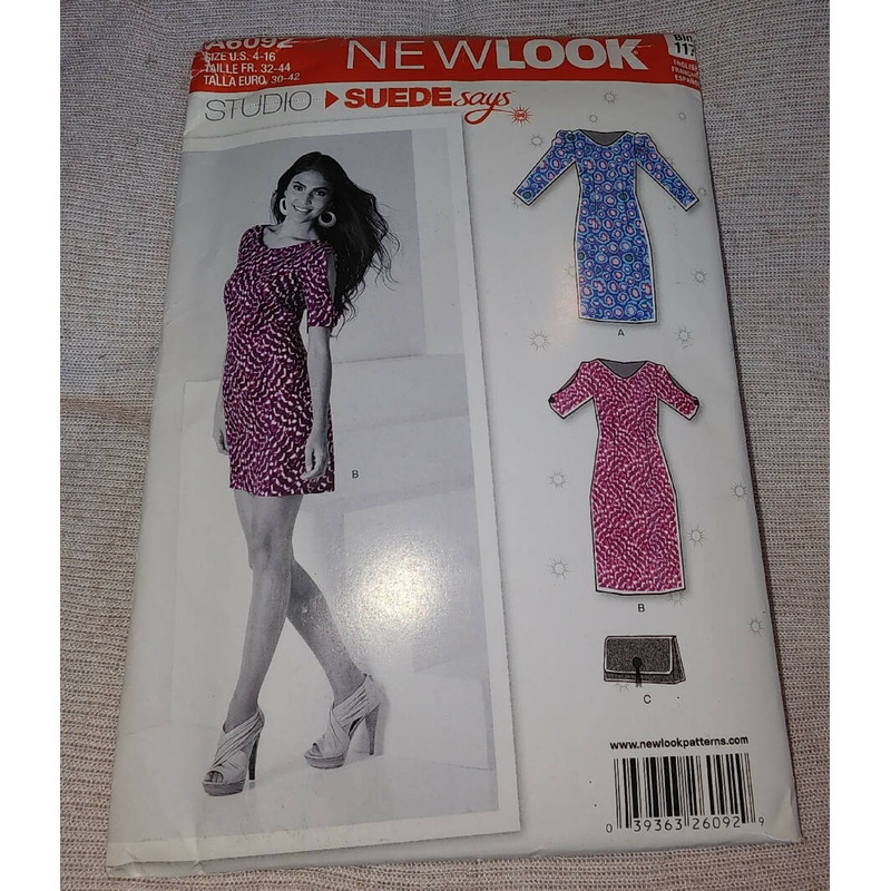 New Look 6092 - Misses Dress, UC/FF, SZ 4-16