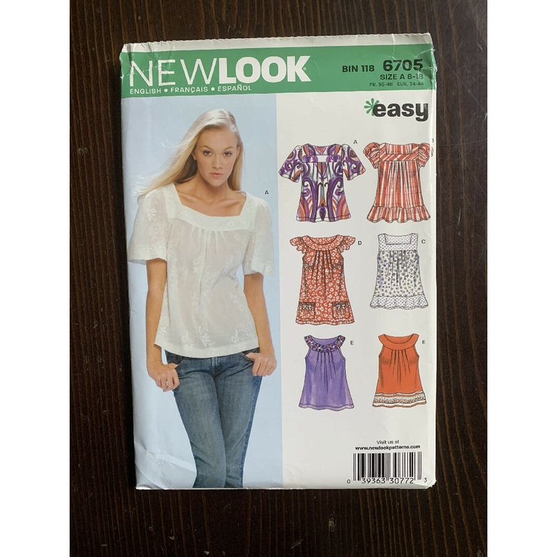 New Look 6705 Misses' Top Shirt
