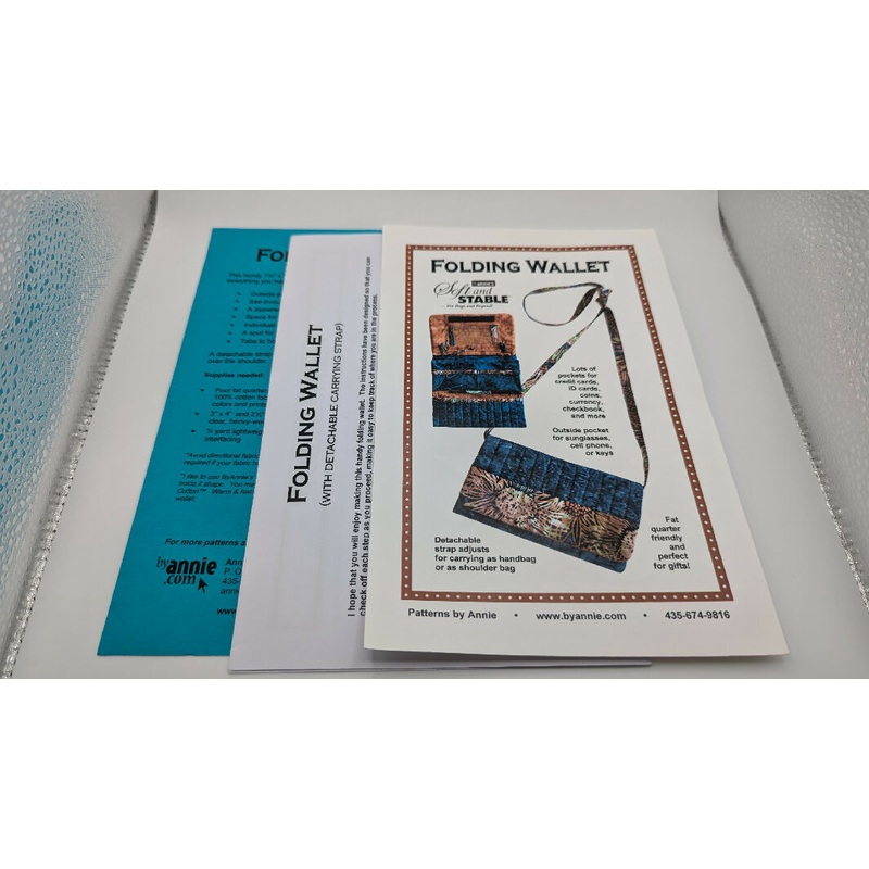 Patterns by Annie Folding Wallet Sewing Pattern