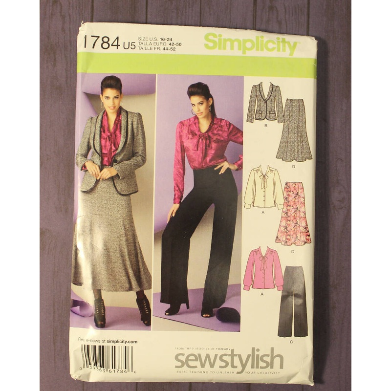 Simplicity 1784 Misses Wardrobe - Blouse, Jacket, Pants, and Skirt
