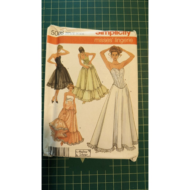 Simplicity 5006 Andrea Schewe Misses' Corset & Petticoat Sewing Pattern Sizes 6-12