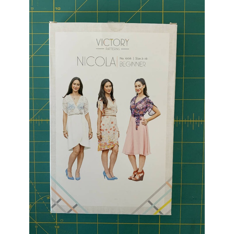 Victory Patterns NICOLA Dress and Wrap Blouse Size 2-16 Uncut/FF