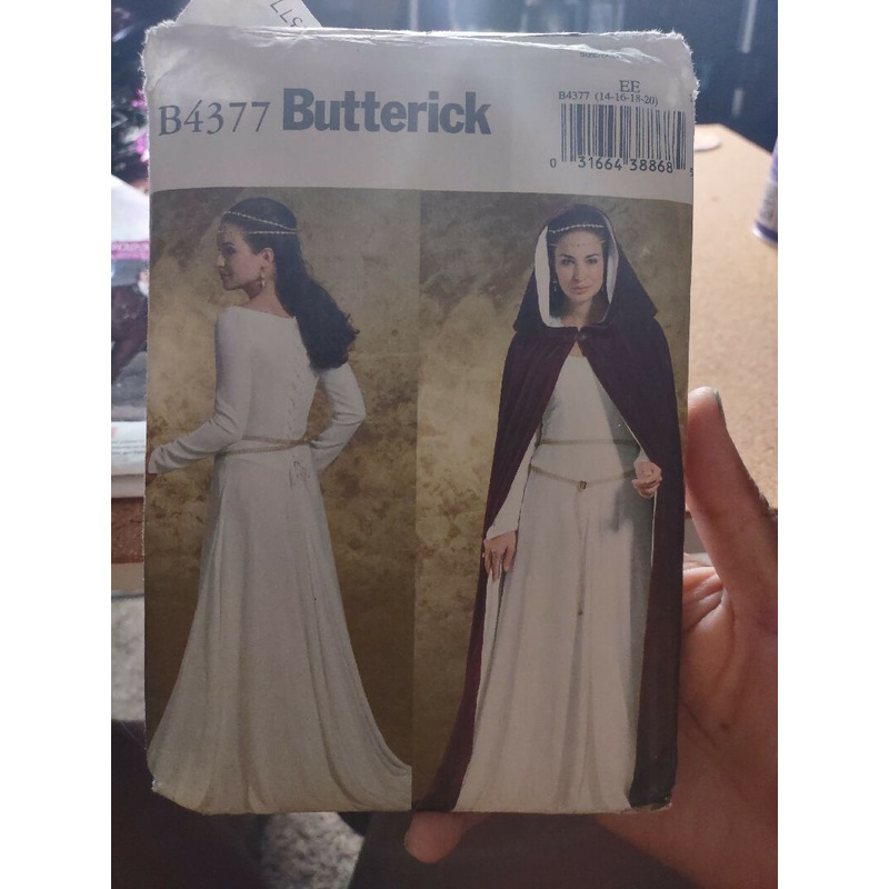 Butterick dress & cloak pattern B4377 EE