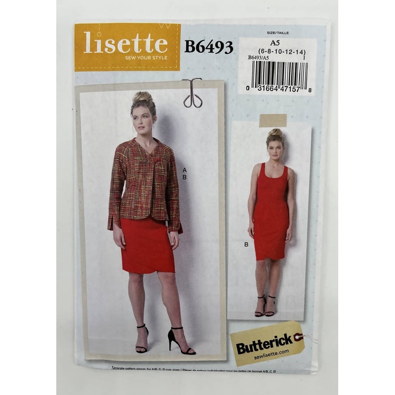 Lisette B6493 - Jacket and Skirt - Size 6-14 - UC&FF