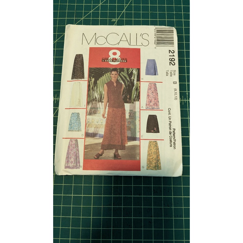 McCall's 2192 8 Great Looks 1 Easy Pattern Wrap Skirt Sewing Pattern Sizes 8-12
