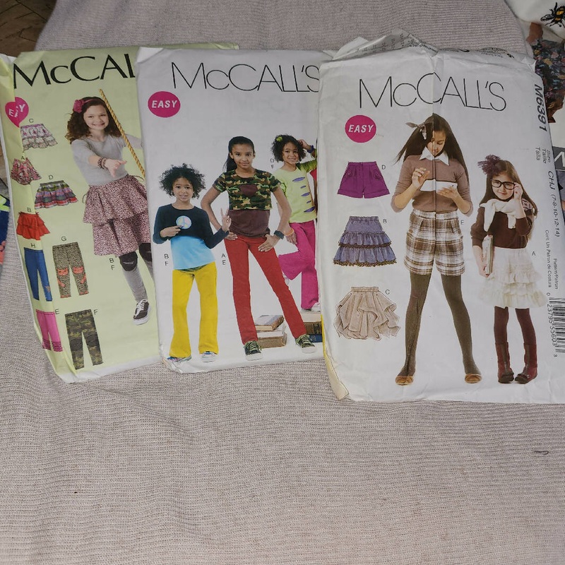 McCall's 5838, 6390, 6391 & 6598 - Children (Girls)Wardrobe, UC/FF, SZ 7-14
