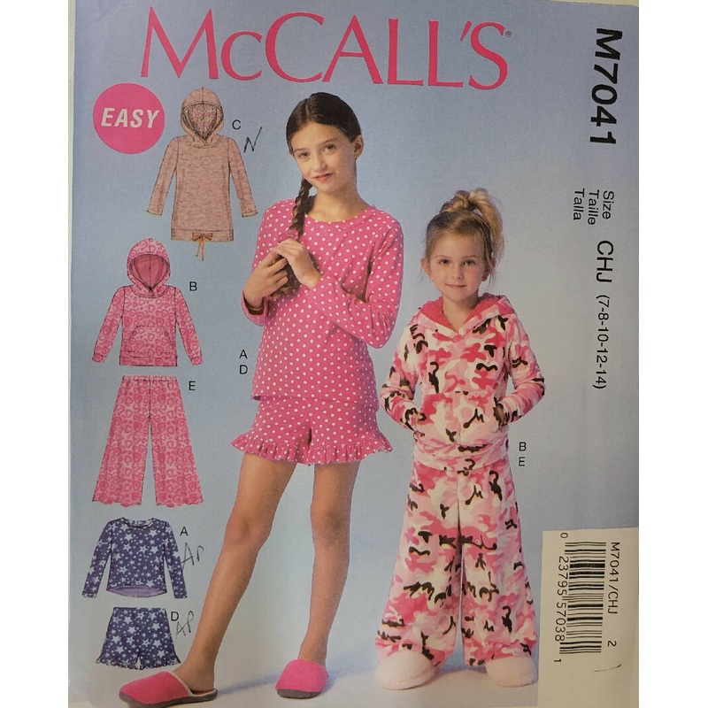 McCall's M7041 Girl's/Children's Tops, Shorts and Pants Sizes 7-14