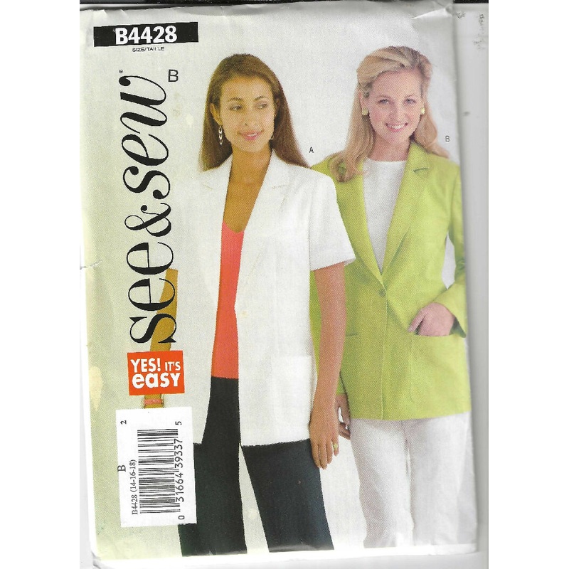 Misses Jacket by See and Sew pattern #B4428 from 2005