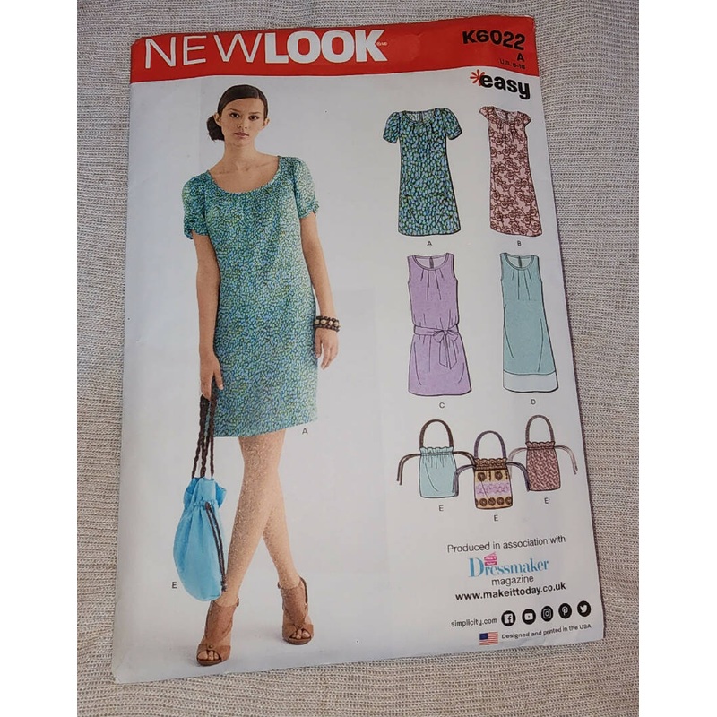 New Look 6022 - Misses Dress, UC/FF, SZ 6-16