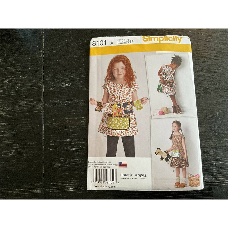 Simplicity 8101 - Childrens pattern, Unopened, US Sizes 3-8