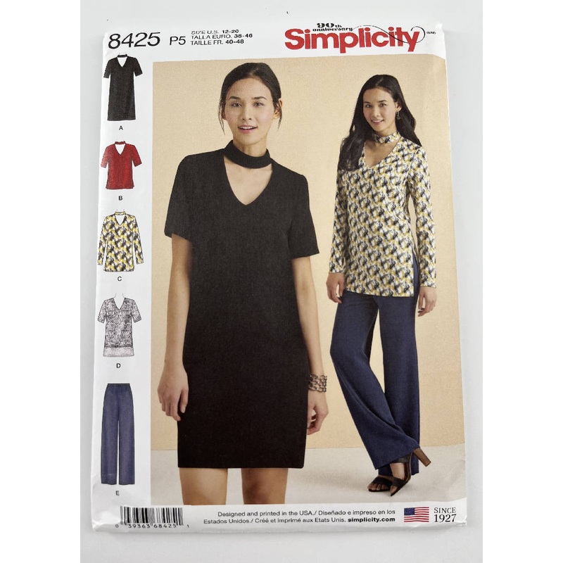 Simplicity 8425 Shirt, Dress, and Pant - Sizes 12-20 - UC&FF