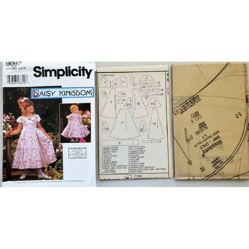 Simplicity Daisy Kingdom Girls Pattern 9097