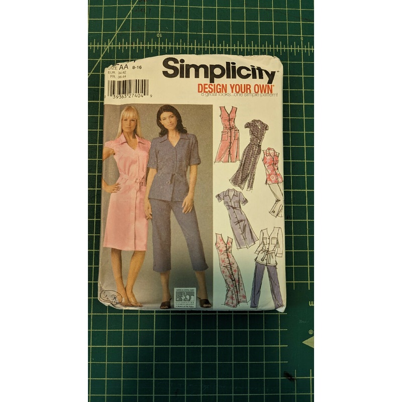 Simplicity Design Your Own Shirtdress, Tunic & Pants Sewing Pattern Sizes 8-16