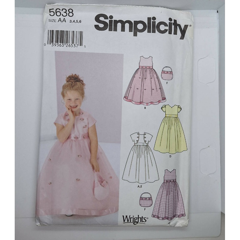 Simplicity girls dress jacket and purse pattern