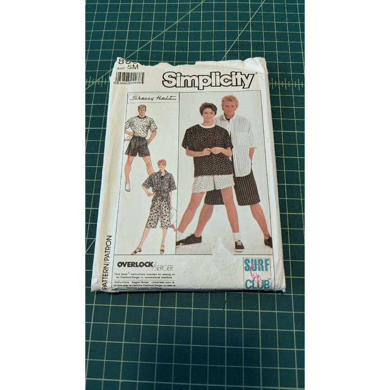 Vintage Simplicity 8561 Sherry Holt Surf Club Shirt & Pull-On Pants/Shorts Pattern