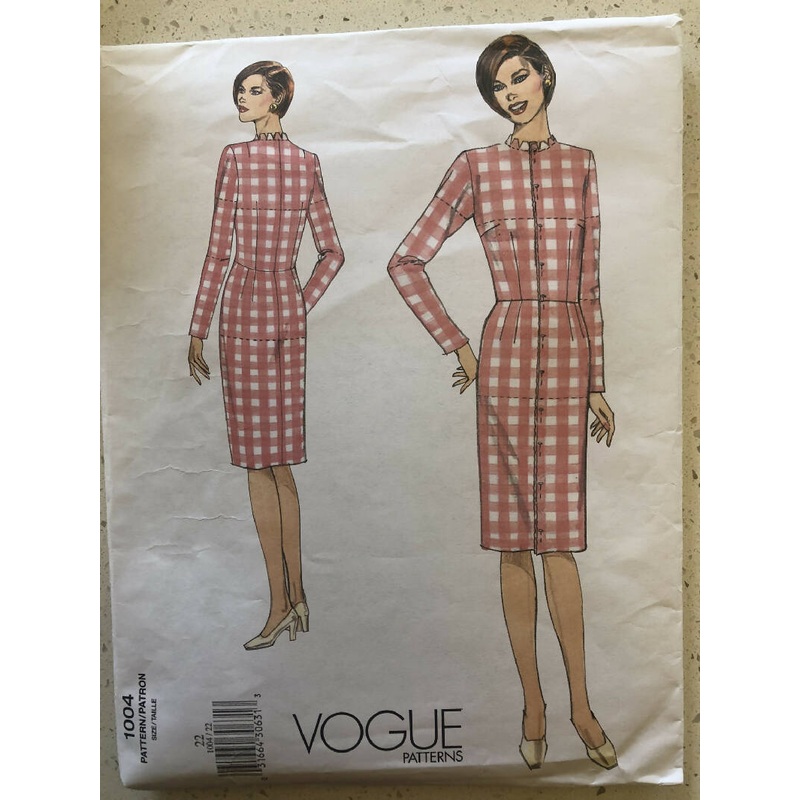 Vogue Pattern No. V1004 - Misses' Fitting Shell for Dresses or Tops