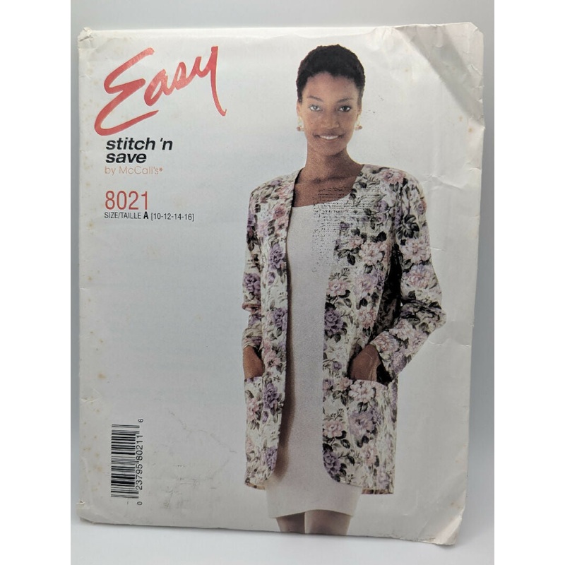VTG Stitch 'N Save by McCall's Easy Misses' Jacket & Dress Pattern Sizes 10-16