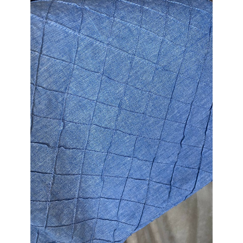 Chambray solid (pintucked)