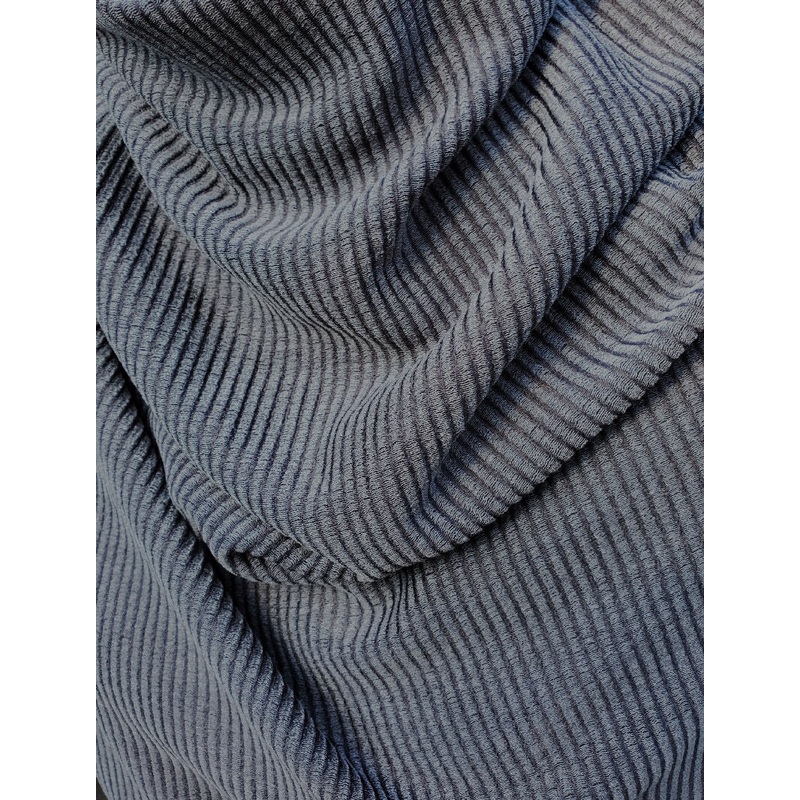 Charcoal/Black Ribbed Sweater Knit Remnant