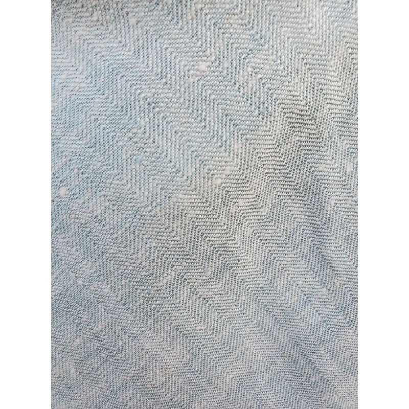 Dusty Blue Rayon Herringbone Suiting Fabric