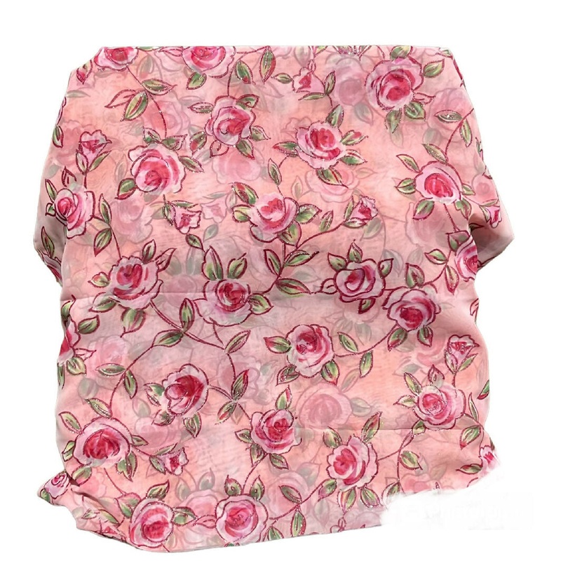Floral Chiffon - 1 1/2 yds