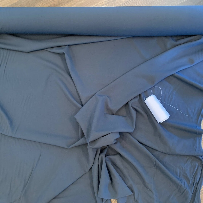 Grey/Blue Wool with Lycra - Yardage