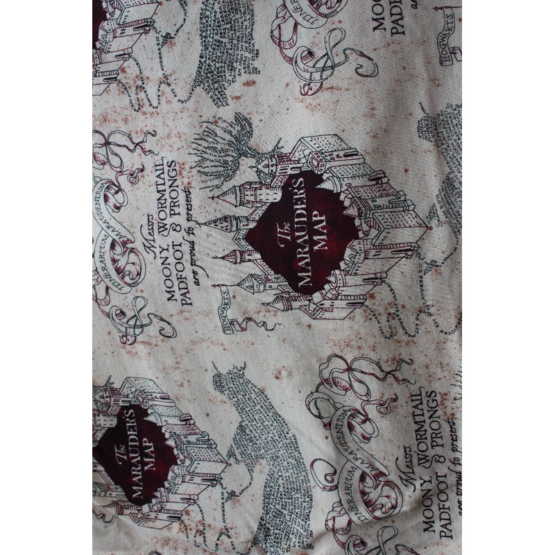 Harry Potter Marauders Map Knit Fabric