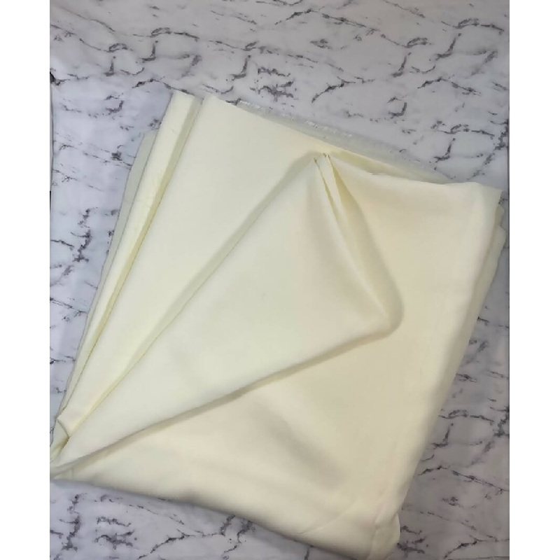 Ivory Crepe Solid - 2 7/8 yds